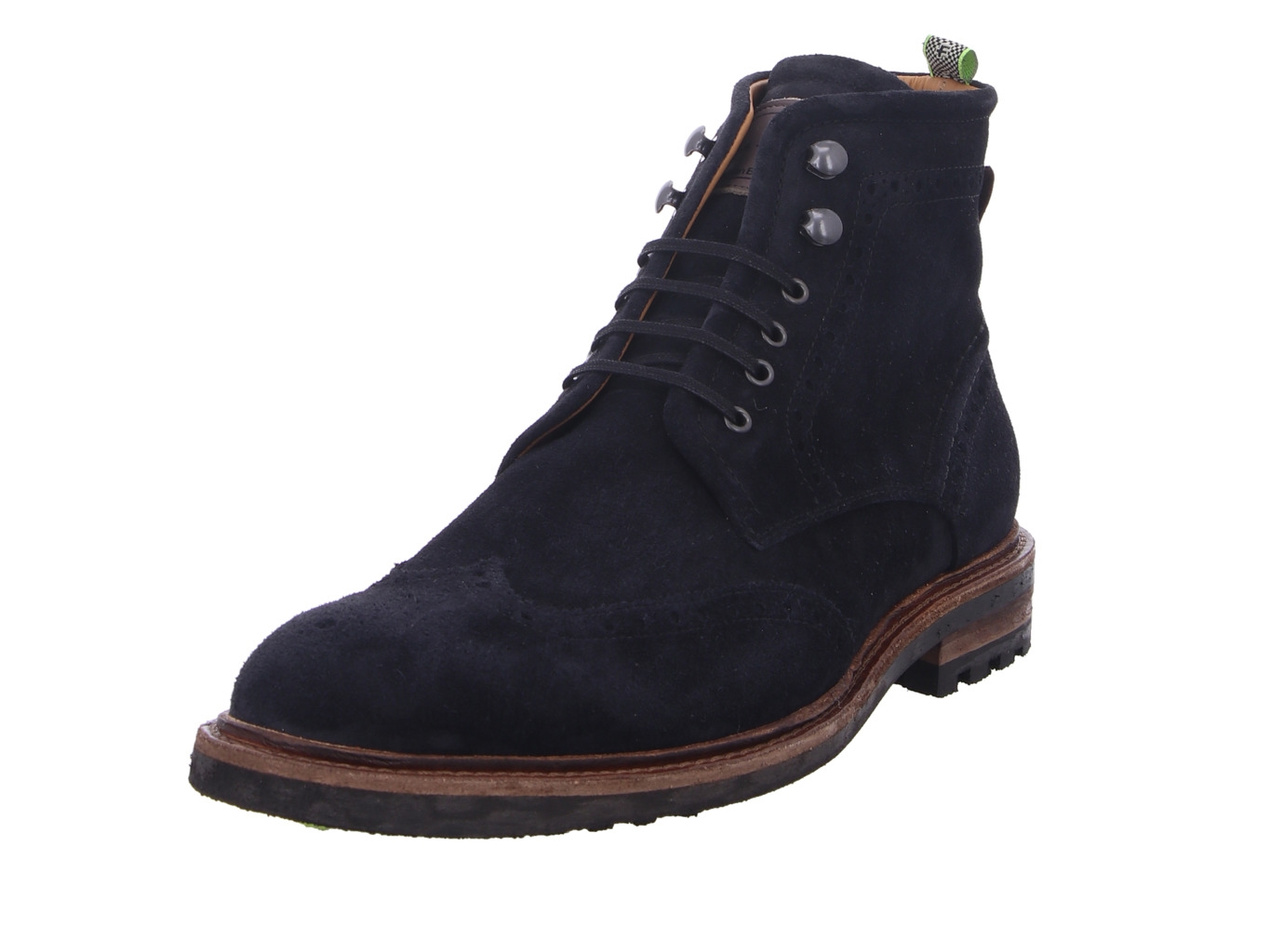 Floris Casual Black Suede Black