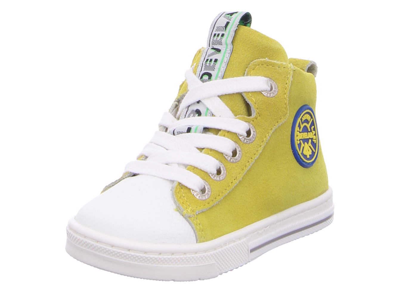 Boys Firststep Mid Cut Laces gelb kombi